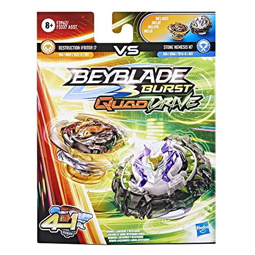 BEYBLADE Burst QuadDrive Ifritor I7 & Nemesis N7 Dual Pack