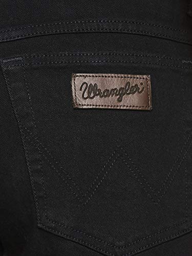 Wrangler Men's Texas Straight Jeans Black Overdye 38W 36L EU