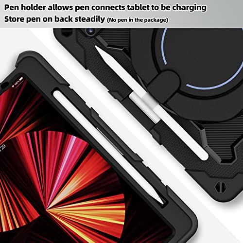 Roiskin iPad Pro 11 Kids Case with Stand and Pencil Holder