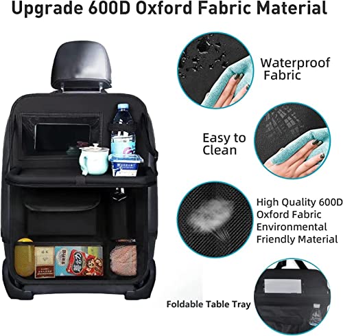 Primst Car Backseat Organiser, Foldable Table Tray, 2 Pack