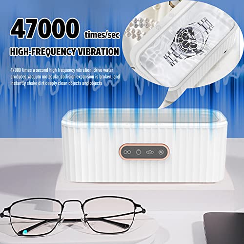 Ultrasonic Cleaning Machine, Jewelry, Watches, Rings, Bands, Dentures, 400ML