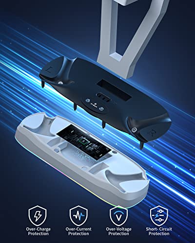 Zyber Magnetic Charging Station PSVR2 Dual Controller Dock Type C Cable - view 5