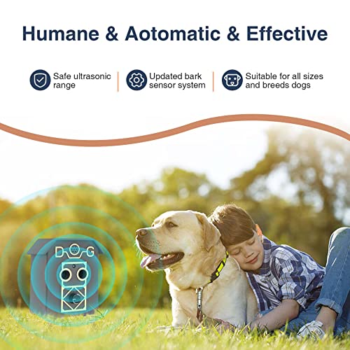 Ultrasonic Anti Barking Device 55ft 3 Sensitivity Dog Bark Deterrent