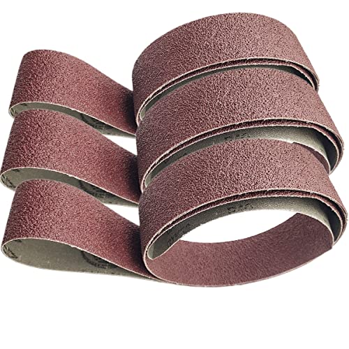 Feihu Sanding Belt Set 50x2000mm 5 Grits 10 Pieces for Belt Sander