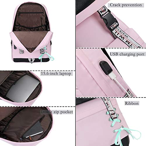 Guivitu Kids School Backpack Nylon Waterproof Laptop Daypack with Pencil Case - view 5