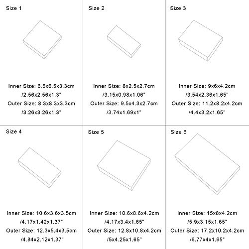 Benecreat 16-Pack Kraft Paper Drawer Boxes, Gift Wrap, Brown