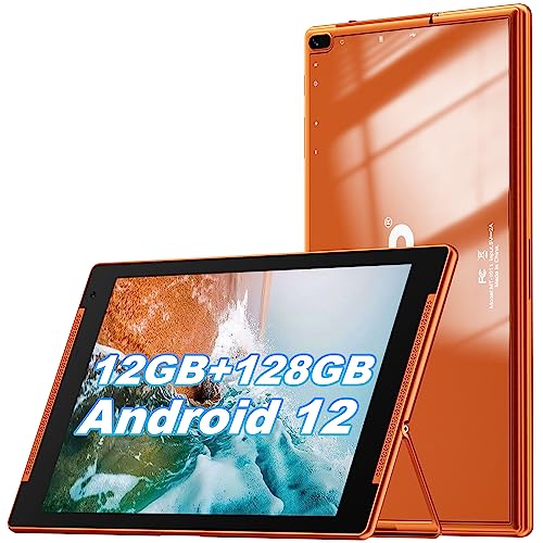 10.1 Inch Android 12 Tablet 12GB RAM 128GB ROM Wi-Fi Orange