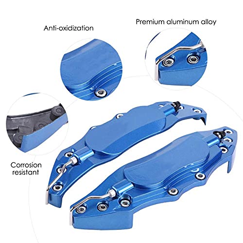 Car Brake Caliper Cover Aluminum 2pcs 16-17in Blue