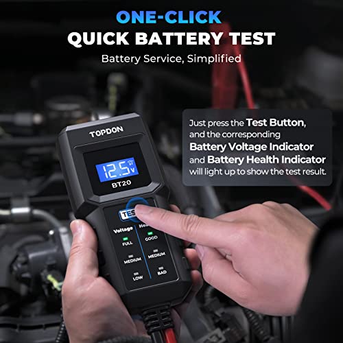 Topdon BT20 Car Battery Tester 12V 100-2000CCA Load and Charging Test App - view 3