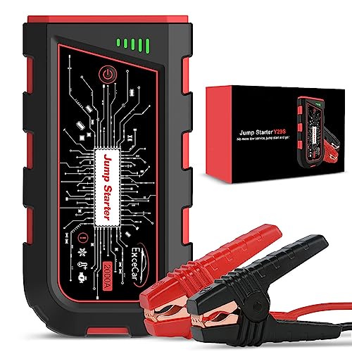 Y29S Jump Starter Power Pack 2000A 12V Lithium with Cables Red 8.0L Petrol - view 1