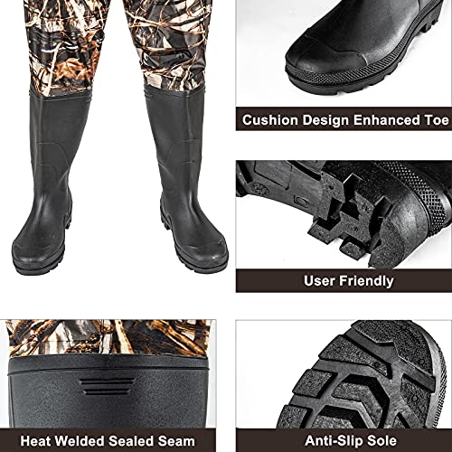 Night Cat Fishing Chest Waders with Boots, Waterproof, Unisex - Bootfoot UK11