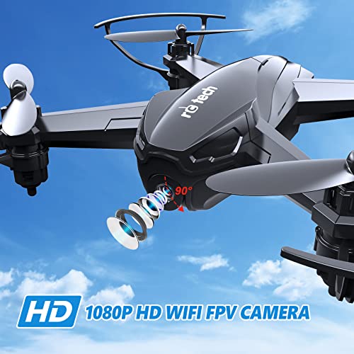 Drone with Camera 1080p HD for Kids Mini Drone 3D Flips 2 Batteries 20 Min - view 3