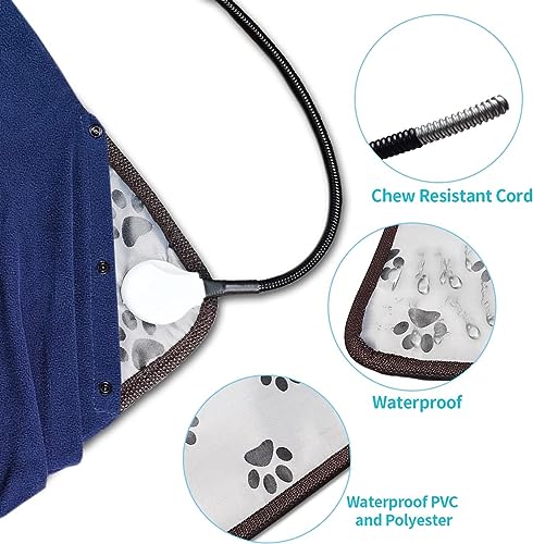 Golopet Pet Heating Pad, Medium 18X18inches For Dog Heat Pad
