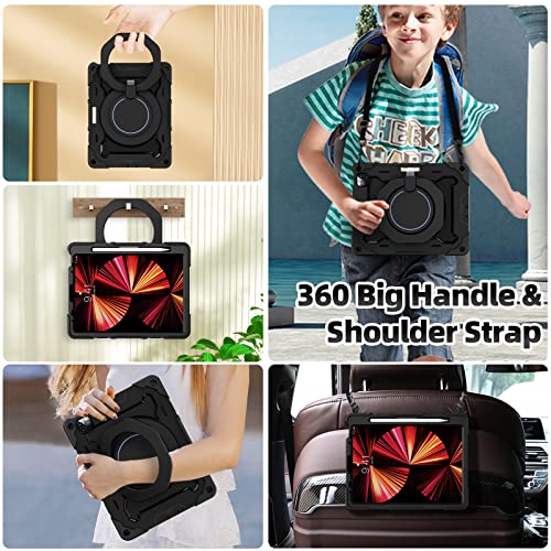 Roiskin iPad Pro 11 Kids Case with Stand and Pencil Holder