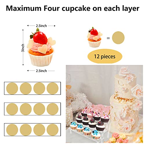 Acrylic Riser Display Stand 3 Tier Clear Shelf Figures Perfume 3 Packs - view 3