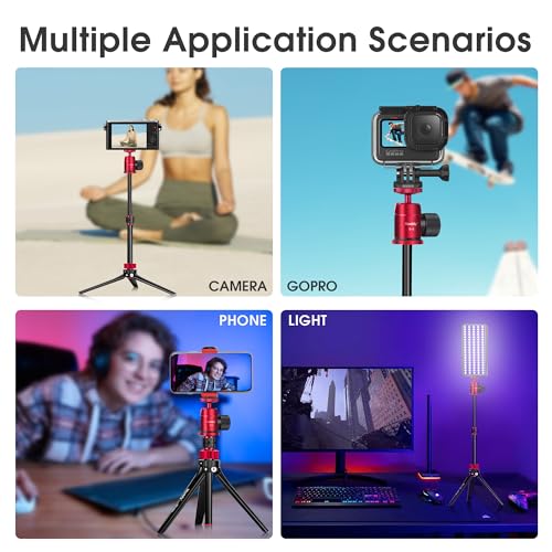 Manbily MT-08L Mini Phone Tripod Aluminium 360 Ball Head 1/4 in Max 2kg - view 3