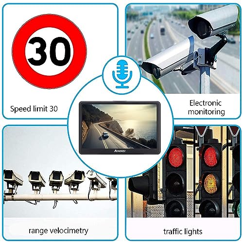 Sat Nav Aonerex GPS 7 in Touchscreen 8GB 256MB 2023 UK EU Maps with Sunshade - view 3