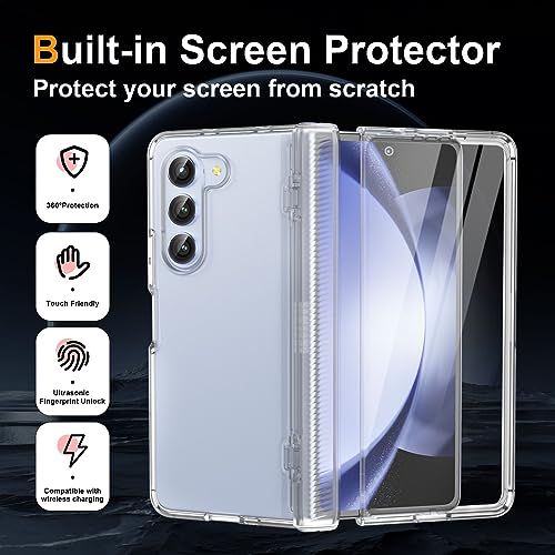 Oretech Samsung Galaxy Z Fold 5 Case Clear TPU Screen and Hinge Protection - view 6