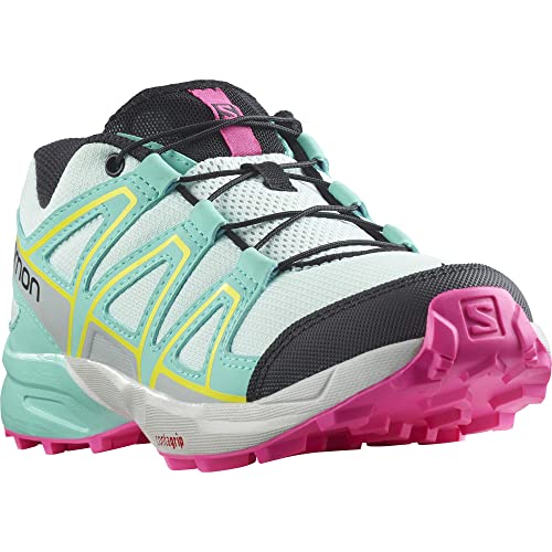 Salomon Speedcross J Kids Shoes Bleached Aqua UK Size 2.5
