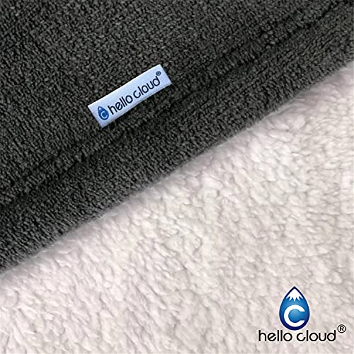 C Hello Cloud Oversized Hoodie Blanket, Wearable Blanket Sweatshirt, Grey