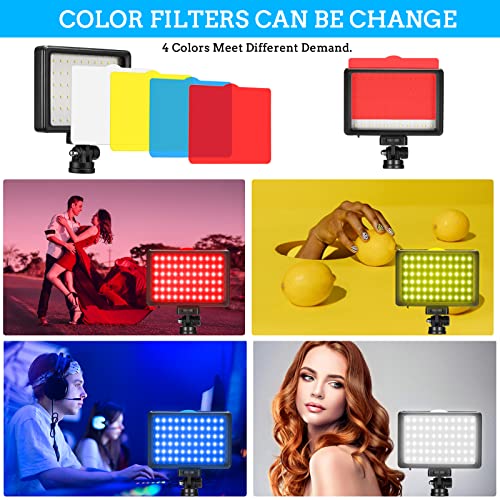 Ci-Fotto LED Video Light 2-Pack, 5600K Dimmable, with Tripod