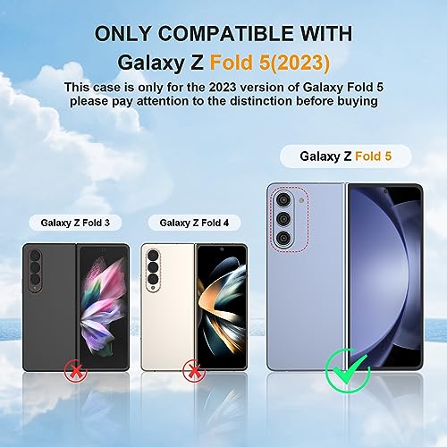 Oretech Samsung Galaxy Z Fold 5 Case Clear TPU Screen and Hinge Protection - view 2