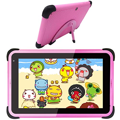 Cwowdefu Kids Tablet 7 Inch Android 11 Learning Tablets 32GB, Pink