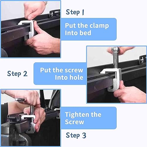 6 Pack Truck Topper Clamps, Truck Cap Mounting Clamps For Truck Bed Rack