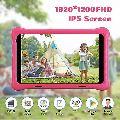 Okaysea Kids Tablet 8 in 2GB RAM 32GB Android 4000mAh WiFi with Case - view 2
