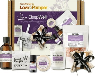 Love & Pamper Sleep Well Luxury Gift Set Lavender Relaxation Spa Kit