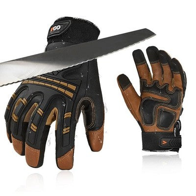 Vgo Cut Resistant Work Gloves Touchscreen Anti Impact 1 Pair