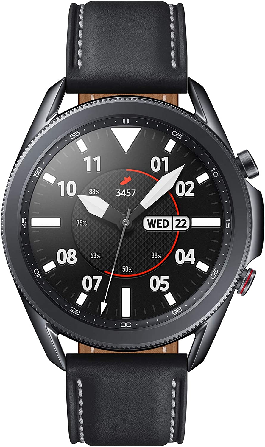 Samsung Galaxy Watch 3 (45mm, Bluetooth) - Black Stainless Steel Case + Strap