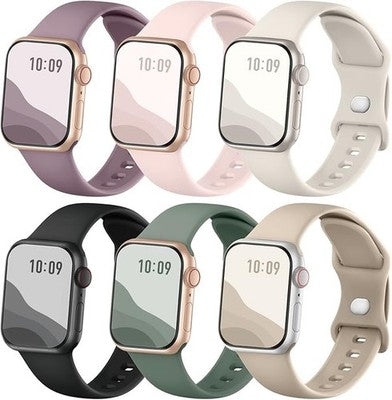 Joehwerr Sport Bands 6 Pack Compatible With Apple Watch Straps 38mm 40mm 41mm