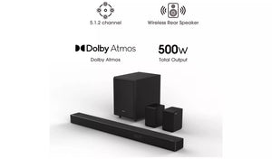 Hisense AX5125H 5.1.2Ch Soundbar with Rear Speakers & Subwoofer Home Cinema