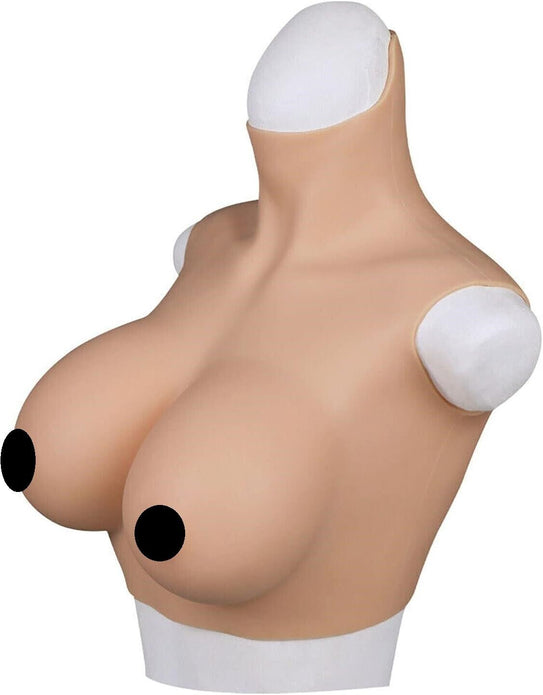 AJIU Realistic Silicone Breast Forms Fake Boobs Breast Plates Colour 2 - G Cup