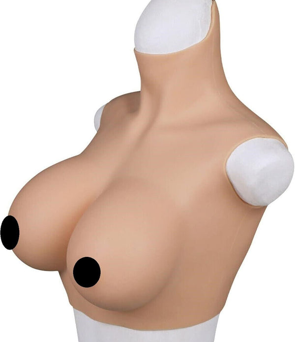 AJIU Realistic Silicone Breast Forms Fake Boobs Breast Plates Colour 2 - G Cup