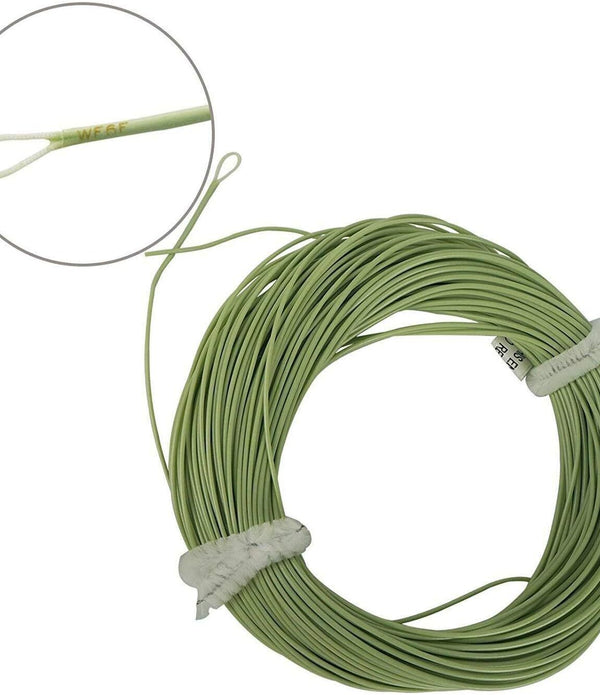 8FT Fly Fishing Line Front Weight Fishing Line Fishing Tackles, Aventik - Green