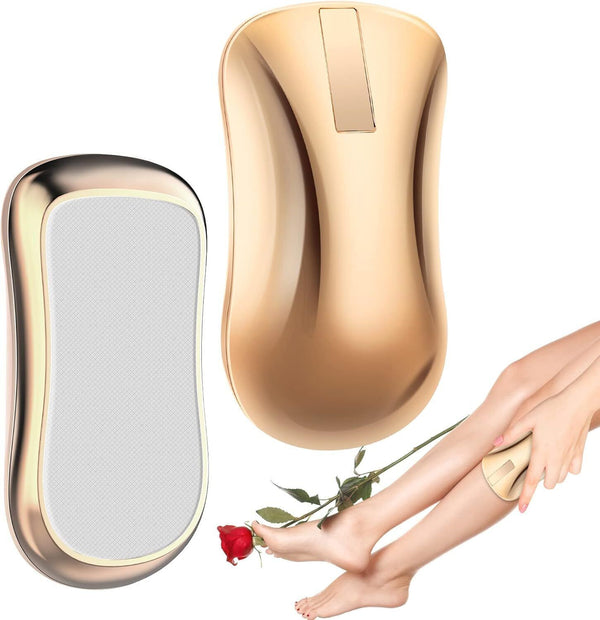 Crystal Hair Eraser Painless Reusable Remover For Arms Legs Back Gold
