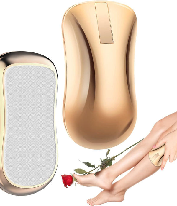 Crystal Hair Eraser Painless Reusable Remover For Arms Legs Back Gold