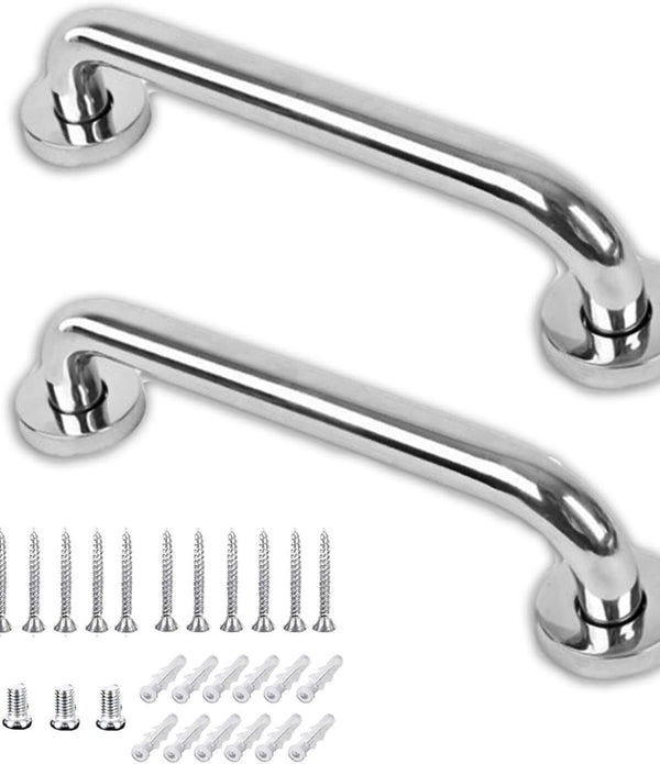 2X Safety Grab Bar Bathroom Support Handle Steel Bath Shower Toilet Hand Rail