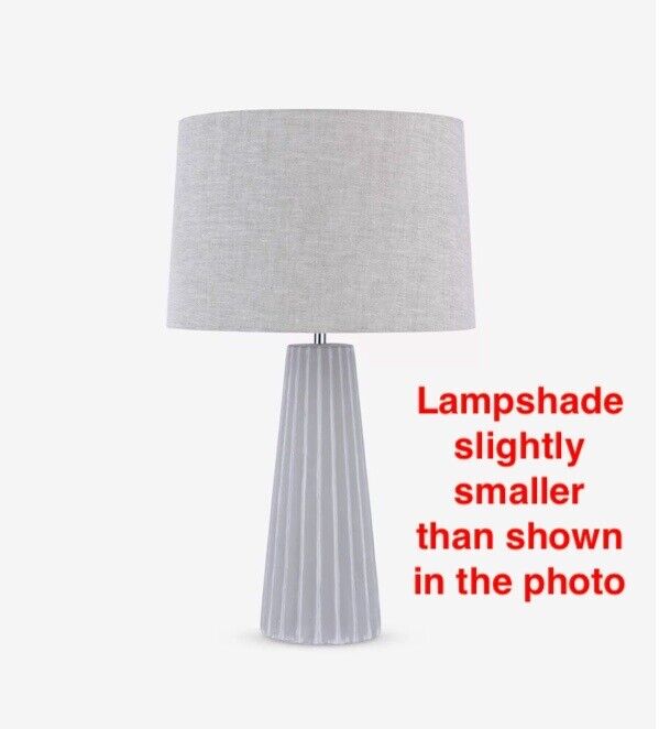 John Lewis Scallop Table Lamp, Concrete **SEE CONDITION NOTES**