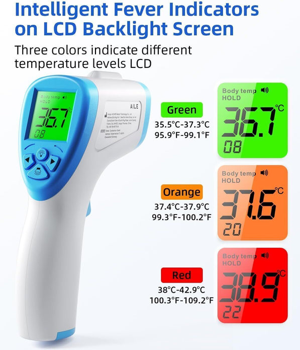 AILE Digital Thermometer - Baby & Adult, CE Approved No Touch