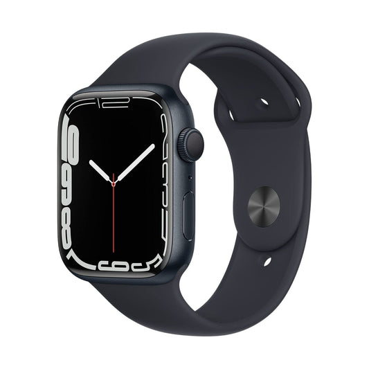 Apple Watch Series 7 (GPS, 41mm) Midnight Aluminium Case + Black Strap