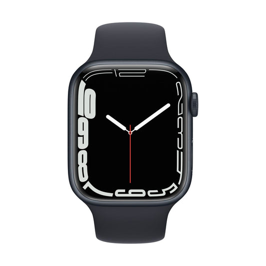 Apple Watch Series 7 (GPS, 41mm) Midnight Aluminium Case + Black Strap