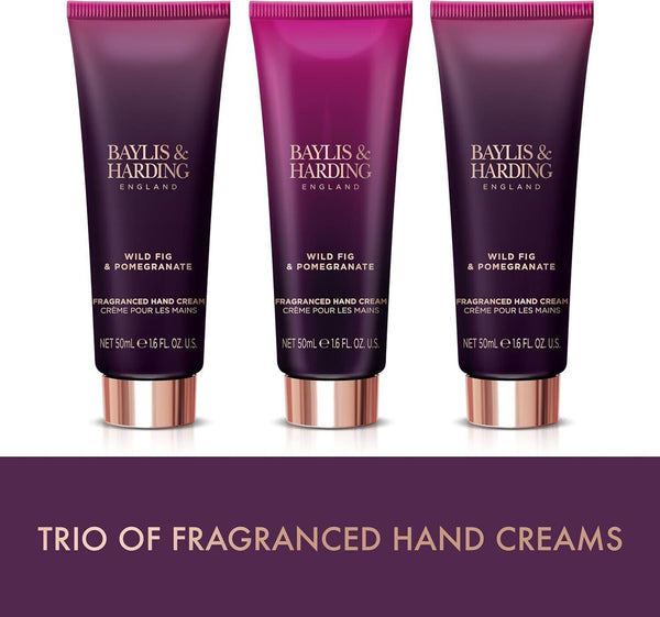 Baylis & Harding Wild Fig & Pomegranate Luxury Vegan Hand Candy Set, Elegant