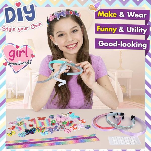 CITSKY Fashion Accessories Kit - DIY Hair Bands for Girls, Creative Craft Set