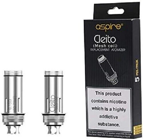 Aspire Cleito Mesh Coils 0.15ohm - 5 Pack, No Nicotine