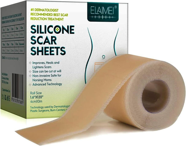Silicone Scar Sheets Medical Grade Scar Removal Tape 1.5m 4 Months