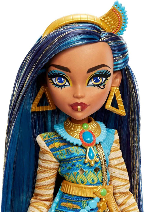 Monster High Cleo De Nile - with Accessories and Pet Dog - Posable Fashion Doll