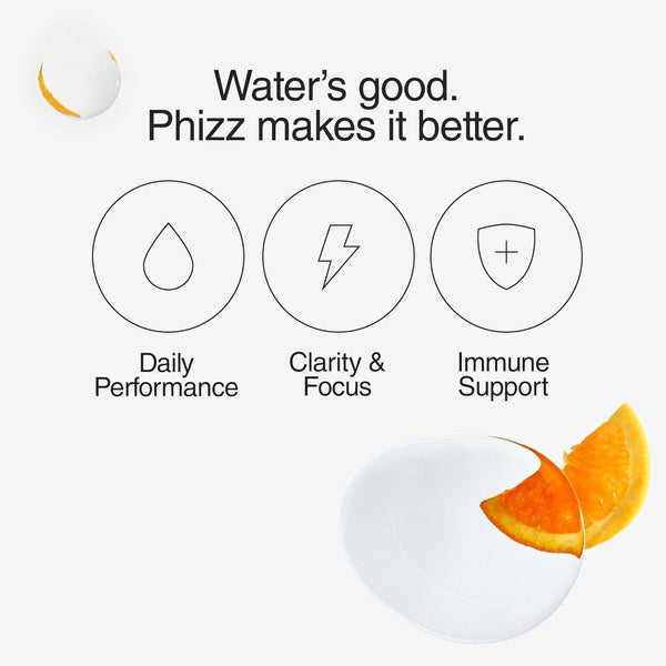 Phizz Orange Hydration Multivitamin Effervescent Tablets 60 Count EXP 0525